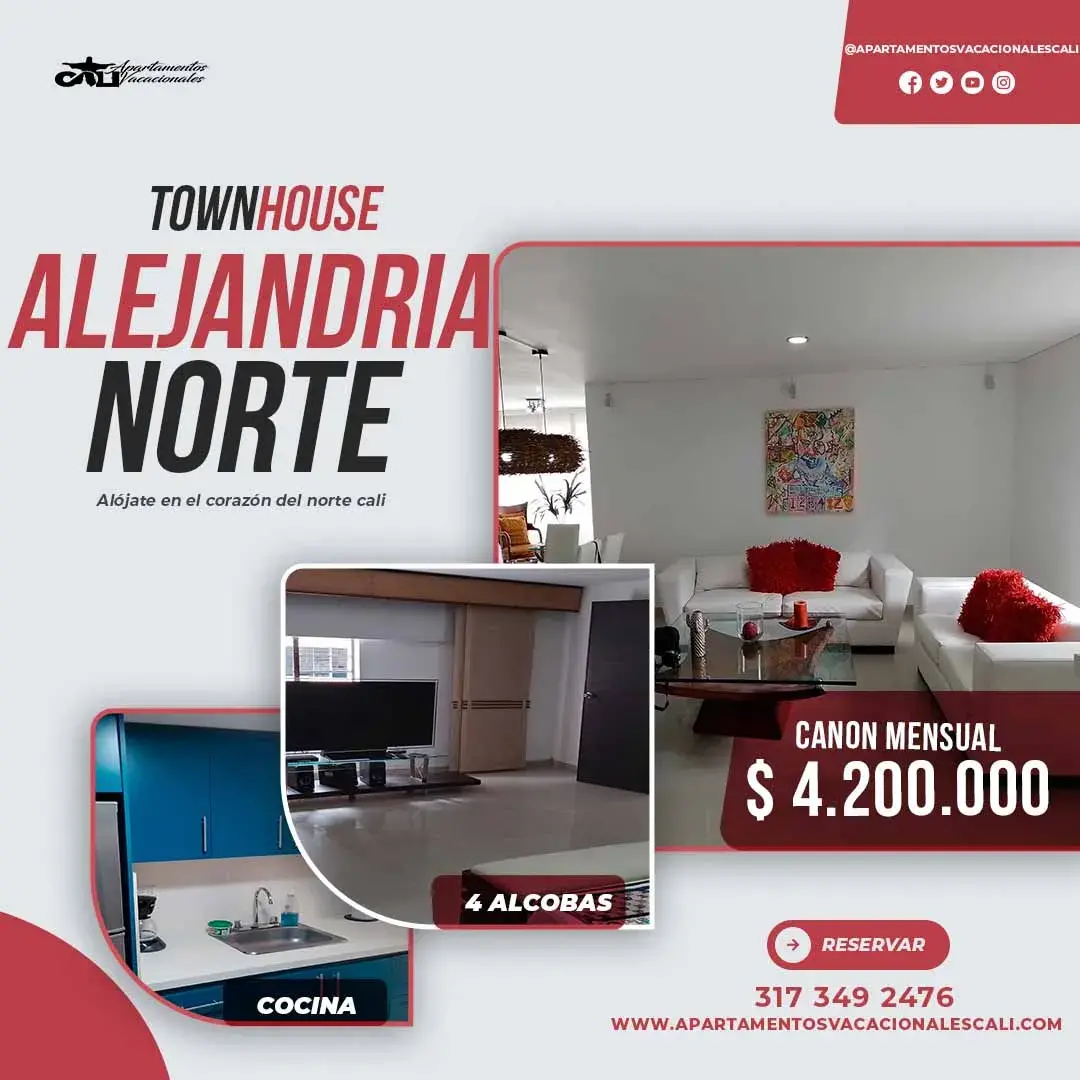 Santa Monica Recidencial apartamento Sur Amoblado para arriendo