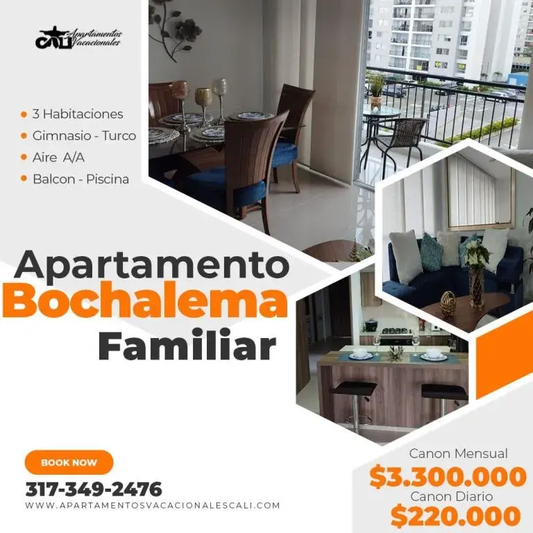 Valle de Lili apartamento Sur Amoblado para arriendo