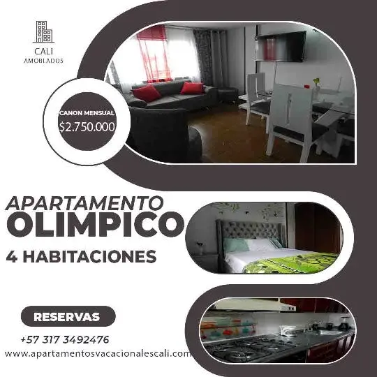 Imbanaco apartamento Sur Amoblado para arriendo
