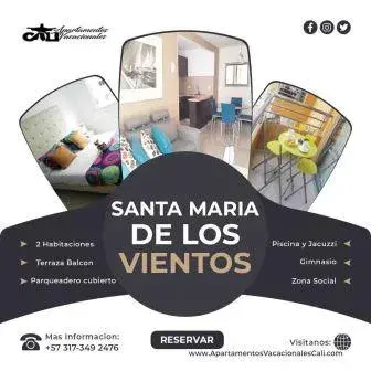 Santa Maria de los Vientos apartamento Norte Amoblado para arriendo